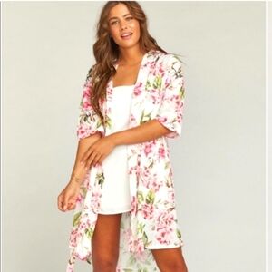 Show Me Your Mumu Brie Garden of Blooms robe, kimono or cover up - one size